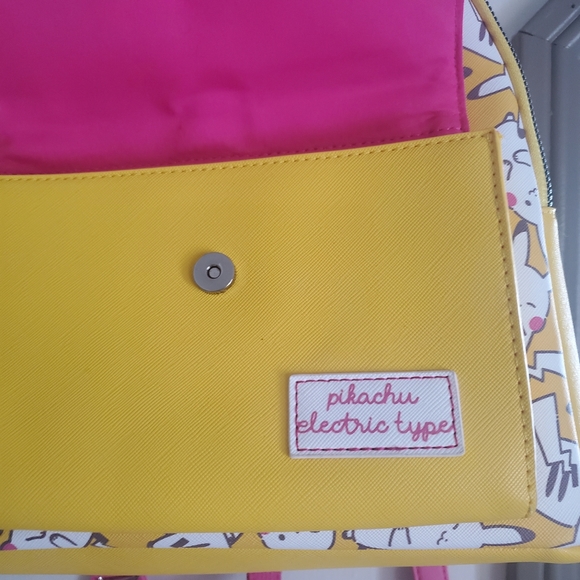 Faux Leather Pokemon Pikachu Mini Backpack - Picture 2 of 3